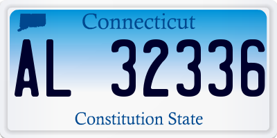 CT license plate AL32336