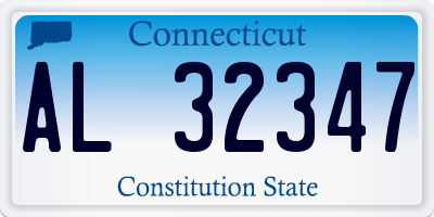 CT license plate AL32347