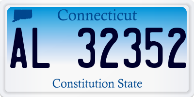 CT license plate AL32352