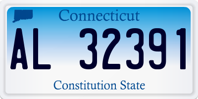 CT license plate AL32391