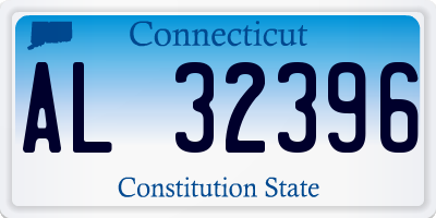 CT license plate AL32396