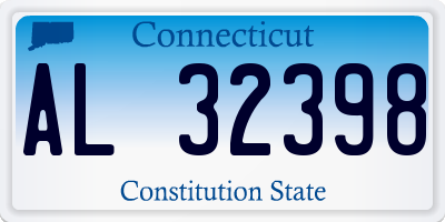 CT license plate AL32398