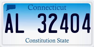 CT license plate AL32404