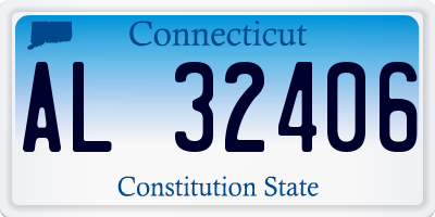 CT license plate AL32406