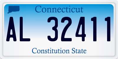 CT license plate AL32411
