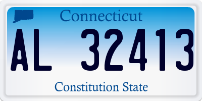 CT license plate AL32413