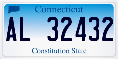 CT license plate AL32432
