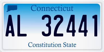 CT license plate AL32441