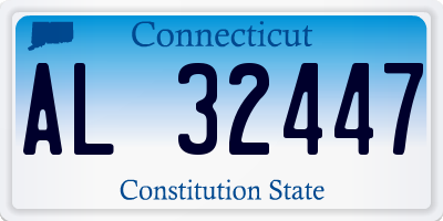 CT license plate AL32447