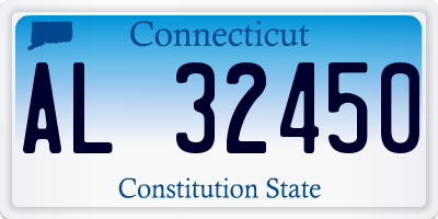 CT license plate AL32450
