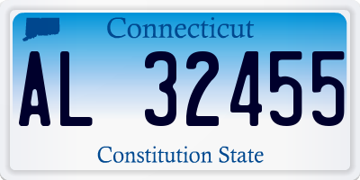 CT license plate AL32455