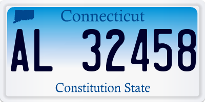 CT license plate AL32458