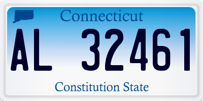 CT license plate AL32461