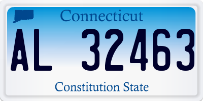 CT license plate AL32463