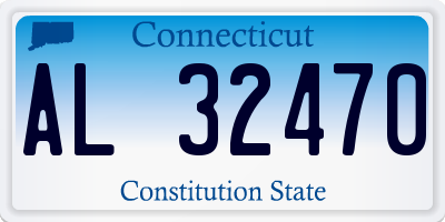 CT license plate AL32470