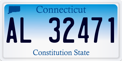 CT license plate AL32471
