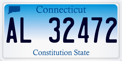 CT license plate AL32472