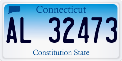 CT license plate AL32473