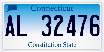 CT license plate AL32476