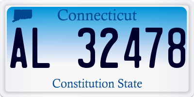 CT license plate AL32478