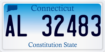 CT license plate AL32483
