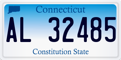CT license plate AL32485