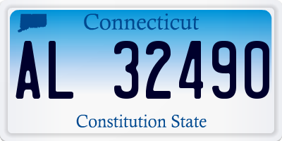 CT license plate AL32490