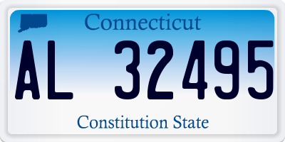 CT license plate AL32495