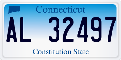 CT license plate AL32497