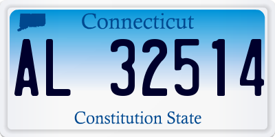 CT license plate AL32514