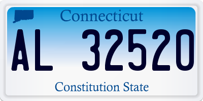 CT license plate AL32520