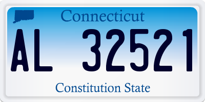 CT license plate AL32521