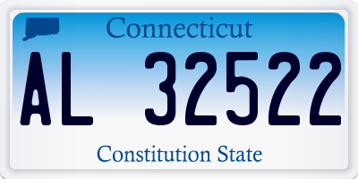 CT license plate AL32522