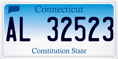 CT license plate AL32523