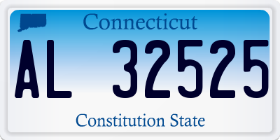 CT license plate AL32525