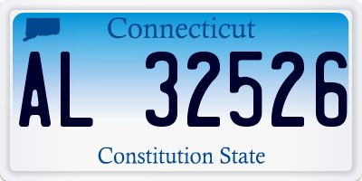 CT license plate AL32526