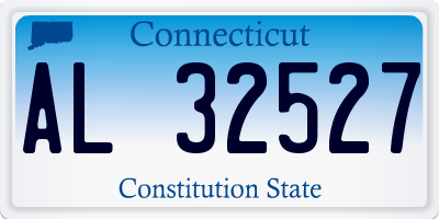 CT license plate AL32527