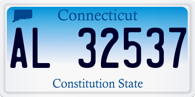 CT license plate AL32537