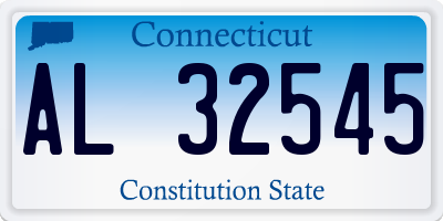 CT license plate AL32545