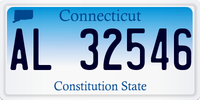 CT license plate AL32546