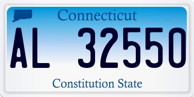 CT license plate AL32550