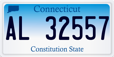 CT license plate AL32557