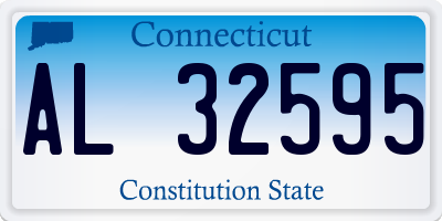CT license plate AL32595