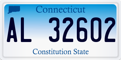 CT license plate AL32602