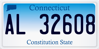 CT license plate AL32608