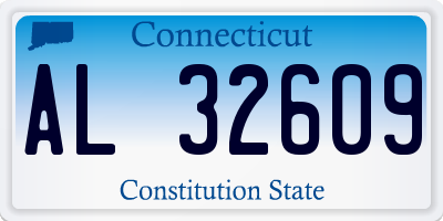 CT license plate AL32609