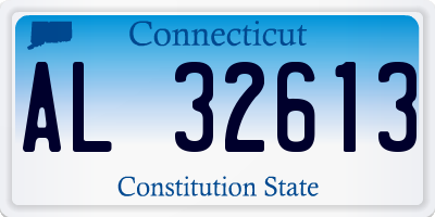 CT license plate AL32613