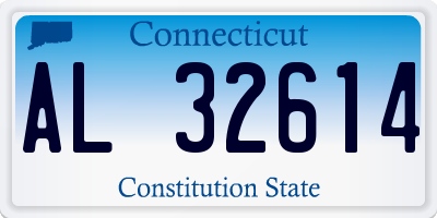 CT license plate AL32614