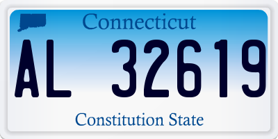 CT license plate AL32619
