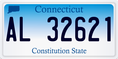 CT license plate AL32621